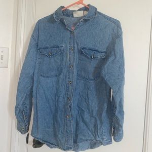 Copper Key Womens Blue Jean Shirt